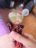 凡锐 手机耳机有线入耳式重低音立体声音乐耳麦游戏安卓适用于荣耀oppo华为小米vivo一加真我 魅力红-透明四核 标配 实拍图