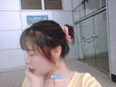 清晨的星星低丸子头发绳女生绑头发头绳大肠发圈扎头发高弹力耐用橡皮筋新款 格子橘粉 实拍图