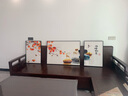 瑞尚（RUISHANG） 北欧客厅装饰画轻奢沙发背景墙挂画简约墙上壁画餐厅玄关墙画 柿柿如意 左右50*70+中间100*70晶瓷面黑框 实拍图