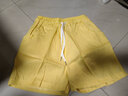 妥妮休闲短裤女新款夏季高腰短裤女宽松显瘦韩版休闲五分裤女裤潮 白色+黄色【品质) XL 建议110-125斤 实拍图