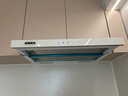 AMKA抽拉式抽油烟机 小尺寸超薄变频小户型厨房 小型公寓矮款内循环无烟道嵌入式 白色矮脖吸烟机600mm 60cm黑色【基础款C3】一级18立方+可内循环 实拍图