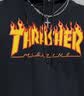 THRASHER 火焰帽衫 FLAME经典款情侣男款连帽卫衣滑板 王一博同款 黑色 L 实拍图