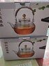 叁坤 加厚玻璃茶壶耐热煮茶器养生壶泡茶烧水提梁壶普洱花茶壶过滤家用保温煮茶电陶炉功夫茶具 绿珠壶+鼓型白色茶炉 实拍图