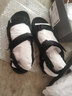 爱步（ECCO）凉鞋女 透气魔术贴百搭耐磨沙滩鞋 越野069563 HL 白色/黑色06956354695 37 实拍图