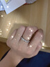Colaivkloia情侣戒指男女对戒316L精钢一对满天星素圈情人节生日礼物送男女友 T1K031情侣一对价款式码数留言 美码6号 实拍图