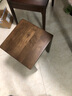 家逸（JIAYI）实木小凳子中式方凳家用创意高方凳脚凳餐凳梳妆凳化妆凳 胡桃色-六把【常规款】 实拍图