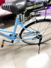 火星翼自行车男女式单变速轻便男成年人代步通勤上班学生复古公主单车 低梁-蓝色-豪华版 升级实心胎26寸 实拍图