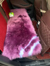 百冉皮毛一体冬季纯羊毛汽车坐垫长毛无靠背座垫真毛车垫单片方垫毛垫 三件套粉紫色 其他车型留言车型(95%车型可用) 实拍图