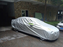 牧安 专用于宝马3系车衣5系车罩7系x1x3x4x5x6 320li防晒防雨牛津布车套隔热遮阳夏季 银色加绒款 实拍图
