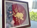 永隆金号松龄鹤寿长辈祝寿生日贺寿礼物送老人家寿辰金箔画礼品激光刻字 30*30CM福寿双全 实拍图
