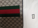 古驰（GUCCI）GG印花男士手拿包 古奇经典条纹织带拉链手袋 时尚大牌高档男包 棕色 475316（9791） 尺寸：长26*宽6*高20cm 【配品牌原盒】 实拍图