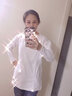 妃丽慕尚 2025秋冬季新款白色长袖T恤女中长款宽松内搭磨毛加绒上衣打底衫 411【常规款】白色 L 建议120斤以内 实拍图