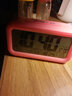 汉时（Hense）创意电子闹钟学生儿童高中生宿舍床头钟夜光闹表懒人聪明钟HA8019 粉色白灯 实拍图