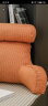 爱鹿特床头靠枕大靠背垫床上护颈护腰飘窗看书软包沙发抱枕靠垫枕可拆洗 蜜桔色（棉麻混纺） 75*40*40CM（身高1.5-1.6m适用 实拍图