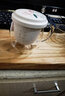 美斯尼 玻璃茶杯茶水分离水杯陶瓷过滤内胆办公室茶杯茶具高硼硅泡茶杯 绿荷（380毫升） 实拍图
