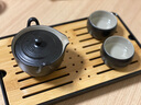 陆宝官方功夫茶具套装1壶2杯简易泡茶壶茶杯礼盒装 陶然盖碗 24H发货 1壶 2杯 TBWC002BK 实拍图