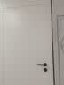 名门 静音门锁室内卧室房门锁家用实木门锁黑色房门把手分体静音锁具 静音哑黑锁+M19地吸+4寸子母3片 左开 实拍图