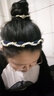 Beautiful princess韩国时尚发饰品发饰 新款布艺仿珍珠个性淑女韩版韩式发箍头箍 3#黑色 实拍图