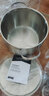 Momscook 不锈钢汤锅SUS304涨型锅浅烧锅炖汤锅复底20cm电磁炉燃气通用 汤锅+蒸笼组合 20cm 实拍图