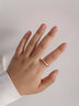 Colaivkloia情侣戒指男女对戒925银开口婚戒首饰520情人节生日礼物送男女友 JZ9044开口戒指【玫瑰金色女款】 实拍图