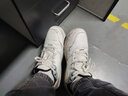 特步男鞋板鞋运动休闲鞋秋冬季防泼水耐磨防滑跑鞋户外鞋子滑板鞋男士 帆白/丝绒松木色【店长推荐】 41 实拍图