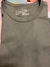 无印良品 MUJI 女式 双罗纹编织 圆领短袖T恤 BBA03A1S 烟熏绿色 XL 实拍图