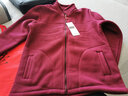 奉孝中老年女装摇粒绒卫衣妈妈装秋装外套老年人衣服秋冬奶奶装 601款枣红 XL（建议100-115斤） 实拍图