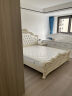 梦美斯宣 家具 欧式床 卧室板木美式双人床结婚床组合套装带软靠床1802 [白色]1.8米一床一柜+床垫 实拍图
