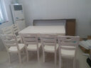 南之安 (顺丰速发)餐桌全实木餐桌椅组合6人长方小户型简约橡胶木长方桌 象牙白 1.45m *0.9 一桌6椅全实木 实拍图