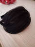 宏发秀 假发斜刘海带麻花辫发箍女士空气齐刘海接发片假头帘发辫隐形无痕 棕黑色 辫子发箍斜刘海 实拍图