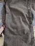 鲁宾克牛仔裤男秋季宽松束脚哈伦束脚裤男士休闲裤子男潮流工装男裤长裤 黑灰色 2XL 实拍图