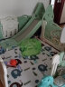 宝之轩（Babyshow）儿童围栏宝宝游乐园室内滑滑梯秋千组合爬行垫游戏防护栏婴儿游乐 1.8*1.5薄荷绿围栏+滑梯+秋千+摇马+篮球架 实拍图