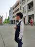 萝卜呗呗儿童西装套装男童礼服西装钢琴主持演出服花童礼服钢琴表演服西服 藏蓝色马甲+裤子 120 建议体重37-43斤 实拍图