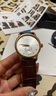 禧坠适用于美度表带真皮原装贝伦赛丽M8600 M005舵手指挥官手表带表链男女 棕色棕线+金色蝴蝶扣 20mm 实拍图