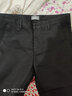红豆休闲裤男舒适不紧绷秋季商务修身时尚微弹中腰直筒长裤 S1黑色 32 实拍图