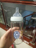 贝儿欣（BABISIL） 婴儿奶瓶 新生儿宝宝宽口径玻璃奶瓶感温变色 碧蓝- 240ml 实拍图