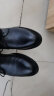 卡帝乐鳄鱼（CARTELO）软牛皮男士皮鞋商务正装鞋男软皮耐磨透气皮鞋男9585 黑色 41 实拍图