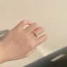 YaoYiZun单钻纯银戒指女款轻奢高级感2026新款送老婆生日礼物女士银饰 925银单钻戒指 实拍图
