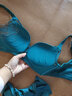 KJ无钢圈文胸小胸聚拢性感内衣套装上托收副乳防下垂调整型品牌胸罩 墨绿套装 85B 38B 实拍图