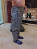 玺物加厚加绒裤子男秋冬休闲裤男直筒修身长裤棉裤工装裤保暖男装裤子 加绒黑色束脚+加绒深灰束脚  L-建议100-110斤左右 实拍图