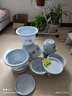 雅亭 鑫腾 环保优质简约塑料花盆 圆形加厚花盆园艺阳台托盘花盘 300型-口径26.5厘米 含托盘 实拍图