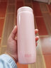 富光 保温杯女士高颜值不锈钢便携学生水杯办公室车载网红迷你杯子 蜜桃粉300ml【304镜面无缝内胆】 实拍图