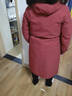 雷公馆 派克服女皮草冬季新品中长款貂皮内胆可拆卸大衣狐狸毛领女装 红色 3XL 实拍图