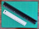 田岛（TAJIMA）田岛工具直尺美工刀防护导向尺30/45/60厘米广告裁切绘图工具防滑 银色直尺20厘米 实拍图
