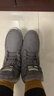 AU&MU澳洲雪地靴女冬季皮毛一体防滑坡跟短筒靴子男女大码羊毛加绒棉鞋 灰色 【羊皮毛一体】201 38 实拍图