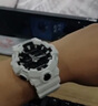 卡西欧（CASIO）黑金手表gshock黑白赛车冰韧运动时尚学生防水送男友情人节礼物 GA-700-7A立体大表盘+防水闹钟 实拍图