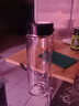 希诺玻璃杯单层加厚带滤网男士水杯便携车载泡茶杯耐高温大容量喝水杯 升级莲花滤网-9069-470ml 实拍图