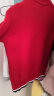 北极绒男童毛衣外套秋冬儿童针织开衫加绒加厚拉链衫半高领新款中大童 红色(不加绒) 130cm 晒单实拍图
