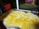 牧诺 澳洲羊毛地毯卧室整张羊皮羊毛飘窗毯 皮毛一体地毯羊皮坐垫 淡米色 澳洲1p70*110cm 实拍图