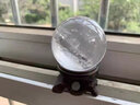 曜萱天然白水晶球摆件天然白水晶原石打磨居家送礼玄关乔迁摆件 精选直径4厘米 实拍图